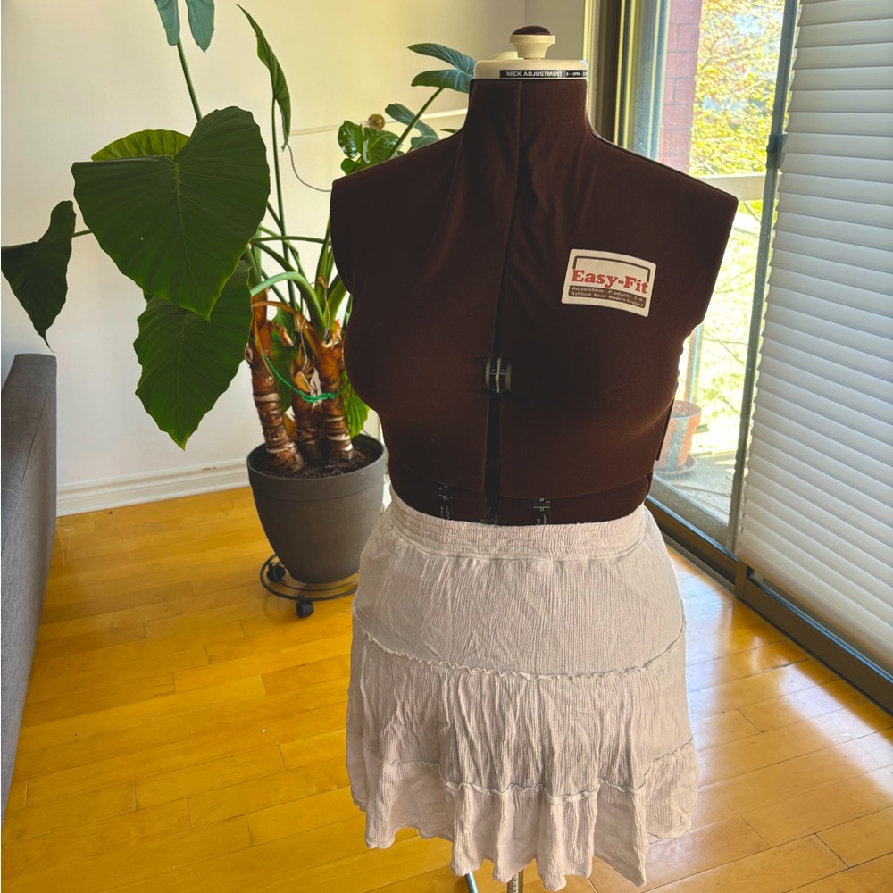 White beach skirt